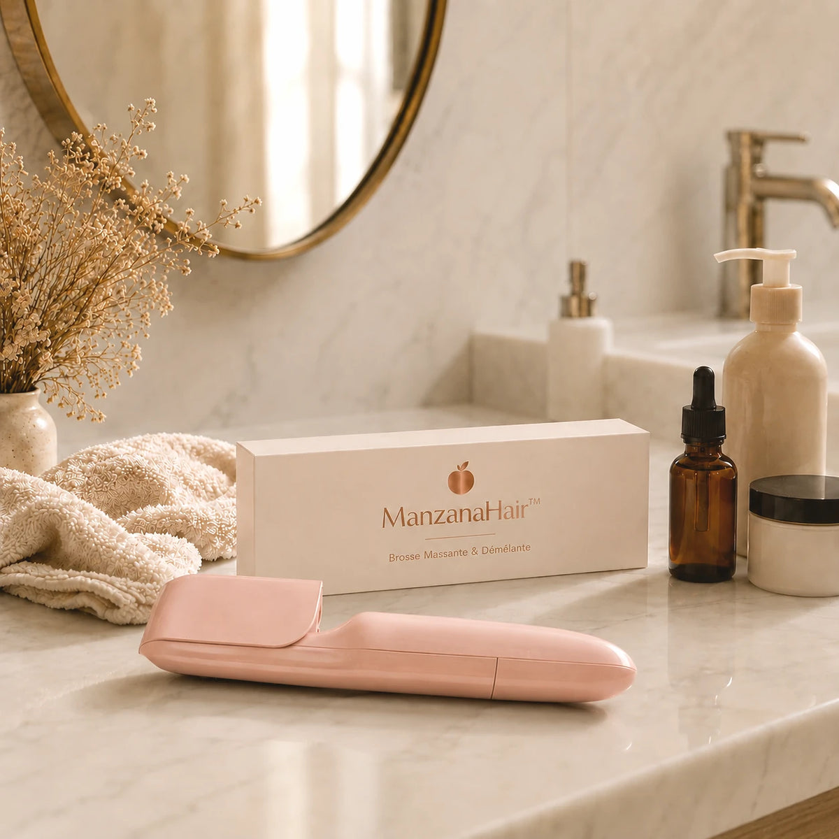 Brosse Massante & Démêlante ManzanaHair™