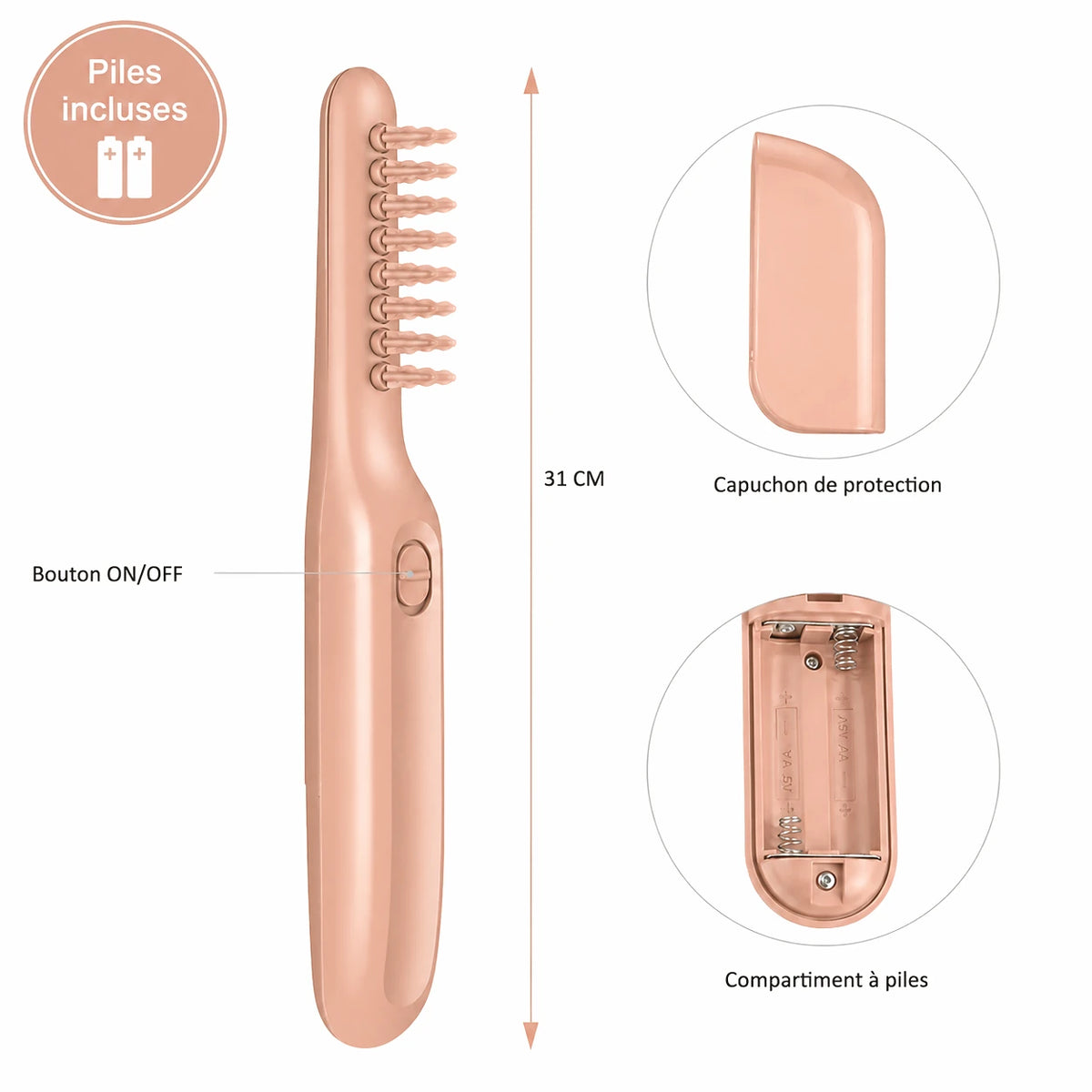 Brosse Massante & Démêlante ManzanaHair™