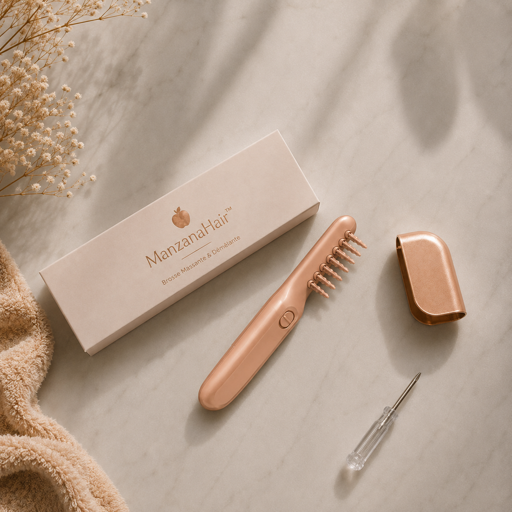Brosse Massante & Démêlante ManzanaHair™
