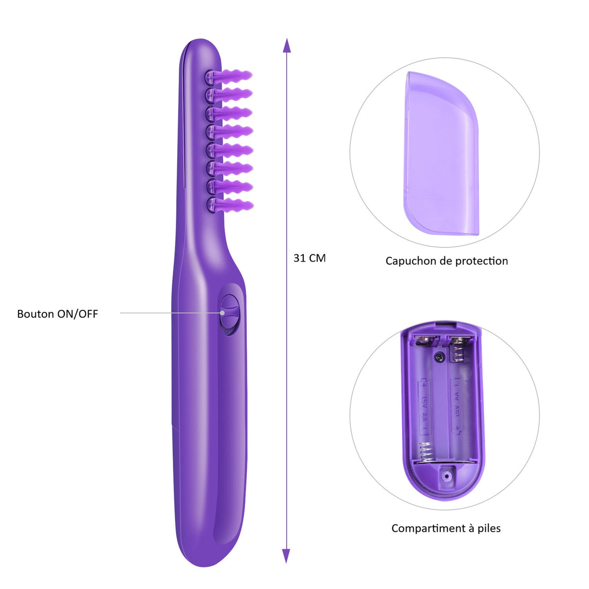 Brosse à cheveux démêlante ManzanaHair™