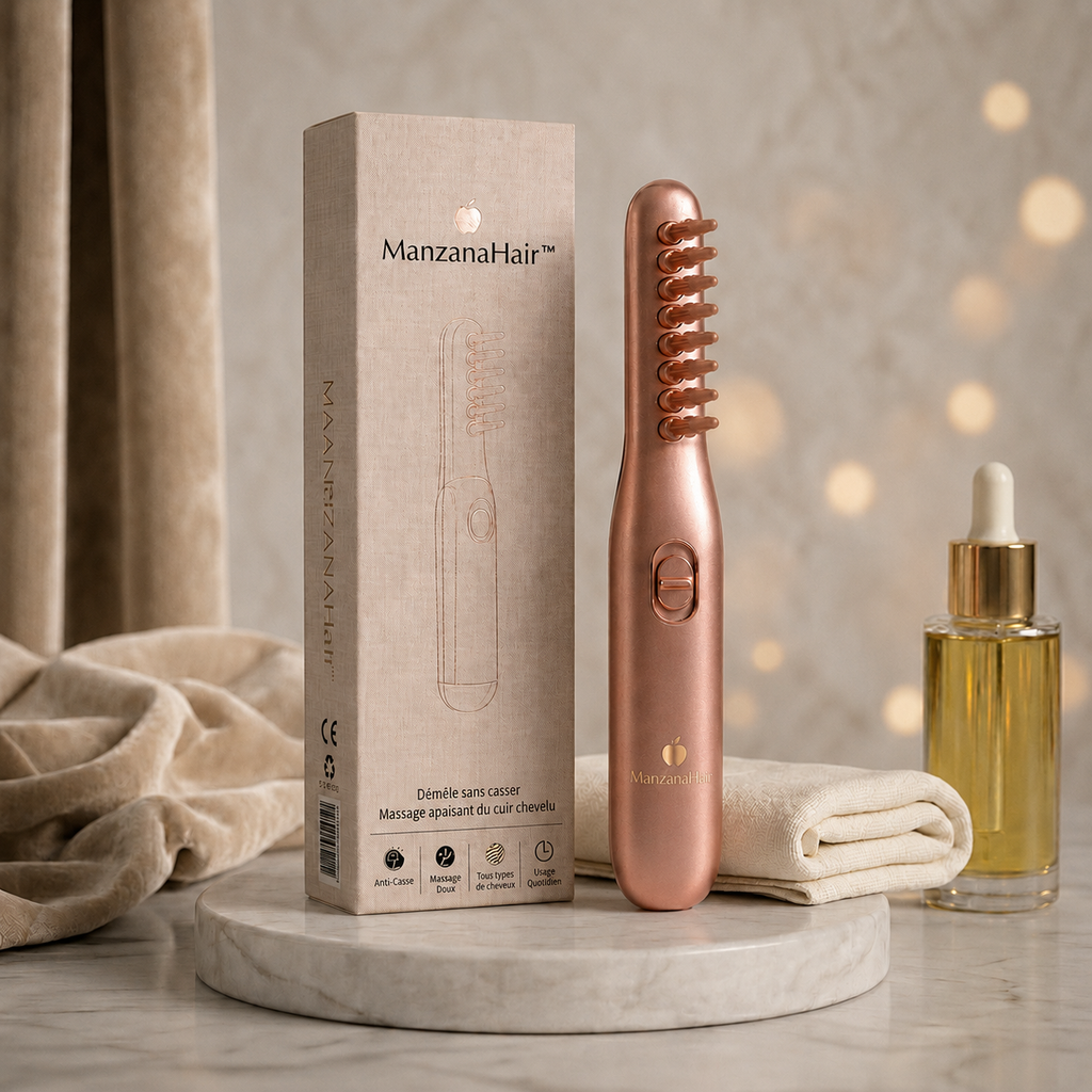 Brosse Massante & Démêlante ManzanaHair™